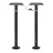 FLAT Tech CT7001 Adjustable Height Restaurant Table Base, 3" Dia. Pneumatic Columns, Black Powder Coat Finish, Bolt-Down, Steel 1 image