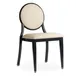 G & A 2743-ST Elio Banquet Chair, Stacks 4 High, Upholstered Round Back, 18 Gauge Steel 1 image