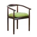 G & A 4682 Cody Side Chair, Natural Cane Wood Back, Upholstered Seat, Black Finish, European Beechwood Frame 1 image