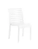 Grosfillex UT947004 Astoria Stacking Sidechair, White, 20.9"W x 23.4"D x 34.7"H, Polypropylene, UV Resistant 1 image
