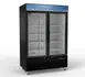 Hubert 137390 53" Merchandiser Refrigerator, 45 cu. ft., Swing Doors, Stainless Steel, Glass, 8 Shelves 1 image