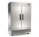 Hubert 27044 54" 2-Solid Door Reach-In Refrigerator, 47 cu. ft., Bottom Mounted 1 image