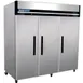 Hubert 29870 81" 3-Solid Door Reach-In Refrigerator, 72 cu. ft., Top Mounted 1 image