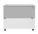 Koolmore KM-MC49-HDC 49" Milk Cooler, 12‑Crate, Side Doors, Steel Exterior Interior LED 4" Casters 1 image