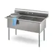 Koolmore KM-SC182414-N3 Three Compartment Sink, 60"W X 30"D X 43.2"H 2 image