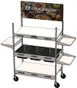 Lakeside 172619 Stainless Steel Grab 'N' Go Cart w/ (3) Shelves - 21.3" D x 41.57"L 1 image