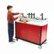 Lakeside 70640 Condi-Express Condiment Cart w/ (1) 7 qt. Poly Round Pump Dispensers & (6) 3 qt. Poly Rectangular Pump Dispensers 1 image