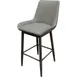 Oak Street BM-10501 Amata Bar Stool, Upholstered Back & Bucket Seat, 1.2mm Metal Frame, Arms, Indoor Use 2 image