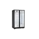 Omcan USA 48383 - 48" Merchandiser Refrigerator, 35.5 cu ft, Black Steel, Glass Doors, LED, Defrost 1 image