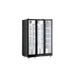 Omcan USA 48384 - 60" Three-Section Glass Door Merchandiser, 42.4 cu ft, Black Steel, Auto Defrost 1 image