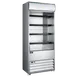 Omcan USA 48479 30" Vertical Open Air Merchandiser, Stainless Steel, 5 Shelves, 15.5 cu. ft. 1 image