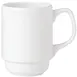 Steelite 11010403 Stacking Mug, 9.0 Oz, 4.0" x 3.75" Ceramic, Dishwasher Safe, Oven 530°F - 36/Case 1 image