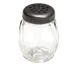 TableCraft Products P260BK Shaker, 6‑9 Oz Black Plastic Top, Dishwasher Safe, Fits Rack 260R 1 image