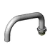 T&S Brass 110X Big-Flo Nozzle, Swivel, 8" Long, Standard, Plain End Outlet 1 image