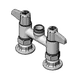 T&S Brass 5F-4DLS00 Equip Base Faucet, Swivel, 4", Less Nozzle, Deck Mount 1 image