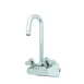 T&S Brass 5F-4WLX03 Equip Faucet, 4" Wall Mount, 3" Swivel Gooseneck 1 image
