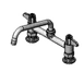 T&S Brass 5F-8DLS08 Equip Faucet, Swivel, 8", Deck Mount, 8" Nozzle 1 image