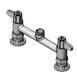 T&S Brass 5F-8DLX00 Equip Faucet, 8" Centers, Deck Mount, Less Nozzle 1 image