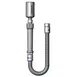 T&S Brass B-0020-HC Hose, 20" Flexible Stainless Steel with Fan Jet Spray Head 1 image