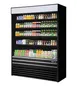 Turbo Air TOM-60EB-A-N 60" Vertical Open Air Merchandiser in Black, Self-Contained, 4 Shelves 1 image