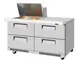 Turbo Air TST-60SD-12M-D4-FB-N(-LW) 60" Mega Top Sandwich and Salad Prep Table w/ 4 Drawers, 12 Pans, Stainless Steel 1 image