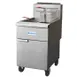 Standard Range SR-F4D-NG 21" Floor Model Natural Gas Split Pot Fryer w/ 39 Lbs, 120.000 BTU 1 image
