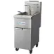 Standard Range SR-F4S-NG 15" Floor Model Natural Gas Split Pot Fryer w/ 50 Lbs, 120.000 BTU 1 image