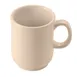 Winco MMU-8 Bulbous 8 oz Tan Melamine Mug, 2-15/16" Dia x 3-5/8" H, Dishwasher Safe - 1 Dozen 1 image