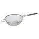 Winco MSTP-10SF 10.25" Single Fine Mesh Strainer, Stainless Steel w/ Plastic Handle  1 image