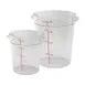Winco PCRC-12 12 Qt. Clear Round Polycarbonate Food Storage Container 2 image