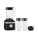KitchenAid KSB1332BM K150 Series Ice Crushing Blender, 3-Speed, (2) 16-oz Blender Jars, Black Matte 1 image