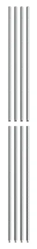 Olympic J74TSPC-4PK 74" Stationary Split Post, Chrome Finish, Pack of 4 1 image