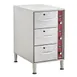 Hubert 100544 Kratos Drawer Warmer, Triple Drawer, Free Standing 1 image