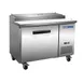 Hubert 85219 47" 1-Door Refrigerated Pizza Prep Table, Stainless Steel, 12 cu. ft. 1 image