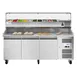 Koolmore KM-RPCPS-2D79-GRT 79" Refrigerated Pizza Prep Table, 3-Door, Granite Top 1 image