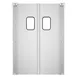 Koolmore KM-SWD36X2 Double Panel Traffic Door, Aluminum, 72"W x 84"H, Swing Door with 9"x14" Window 1 image