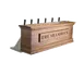 Micro Matic CFD06A Beer Tower, Countertop, 36" x 12-1/4", Oak Finish, Air‑Cooled, 6 Stainless Taps 1 image