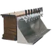 Micro Matic CFD08A Irish Coffin Draft Beer Tower, 36" x 12-1/4", Dark Oak, Air‑Cooled, 8 Faucets 1 image