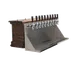 Micro Matic CFD10A Beer Tower, Countertop 36" x 12-1/4", Dark Oak, 10 Faucets, 34" x 8" Drip Tray 1 image