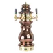 Micro Matic CT400-4 Beer Tower, Countertop, 9" Dia x 24-7/8" H, Ceramic, 4 Brass‑Body Faucets 1 image