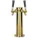 Micro Matic D4743DT-PVD Beer Tower 3" Dia x 12" H Air‑Cooled Brass 1‑3 Taps 9¼" Clearance 4½" Base 1 image