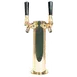 Micro Matic D4743DT-PVDKR Beer Tower, Countertop, 3"×12" Glycol‑Cooled, 2‑Tap PVD Brass, 304 SS, NSF 1 image