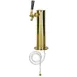 Micro Matic D4743T-PVD Beer Tower, Ct, 3" Dia. x 12-1/4" H, Air‑Cooled, Faucet, PVD Brass, NSF 1 image