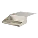 Micro Matic DP-J-12 Rectangular Box Drip Tray, 12" W x 6-3/8" D x 3-1/2" H, Aluminum Tray with Inlet 1 image