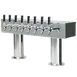 Micro Matic DPT48PSSKR Double Draft Beer Tower, 30" x 15-9/16", Glycol, Steel, 2‑Col, 8 Faucets, NSF 1 image