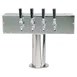 Micro Matic DS-354-PSSKR Beer Tower, 20" W x 15½" H, Glycol-Cooled, 4-Tap, 4" Column 6" Base 1 image