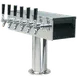 Micro Matic DS-356-PSSKR T‑Style Draft Beer Tower, 20" x 15-1/2" Countertop, Glycol‑Cooled, 4‑6 Taps 1 image