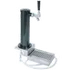 Micro Matic DS431CL Draft Tower – Clamp‑On, 3" ABS Column, Black Chrome Faucet, 5" x 6" Tray 1‑3 Taps 1 image