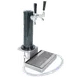 Micro Matic DS432CL Draft Tower - Clamp-On 3" Column, 2 Faucets, 10" x 6" Drip Tray, 1-3 Tap 1 image
