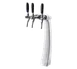 Micro Matic FALCO3-C-F Ice Frosted Beer Tower 8-3/8"x18-3/4" Chrome Glycol Cooled 3 Taps 1 image